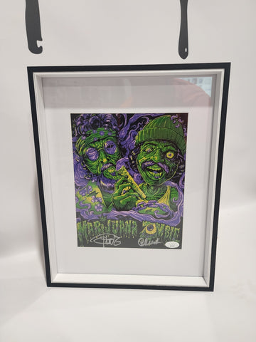 Framed Cheech & Chong Marijuana Zombies Autographed