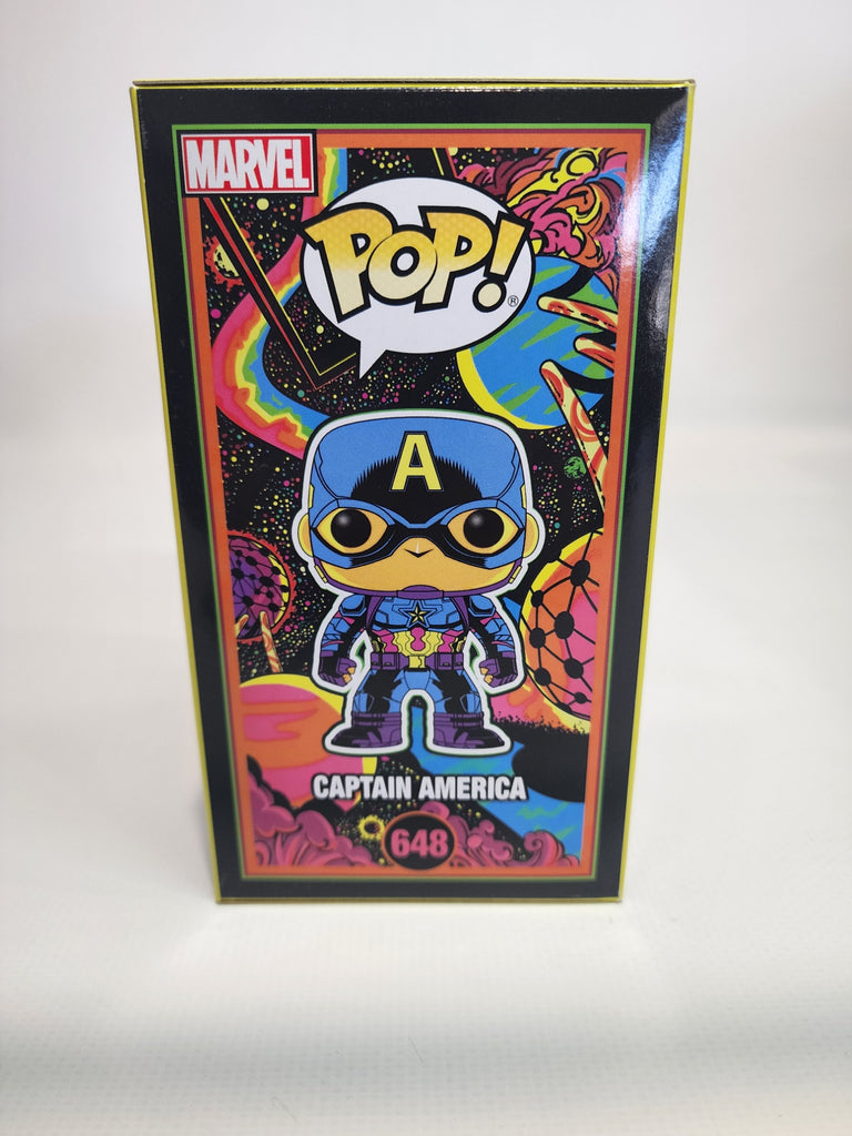 Funko Pop! Marvel 648 Captain America Black Light Special Edition