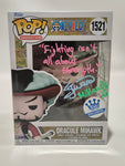 One Piece - Dracule Mihawk (1521) AUTOGRAPHED - Quote plus Sketch