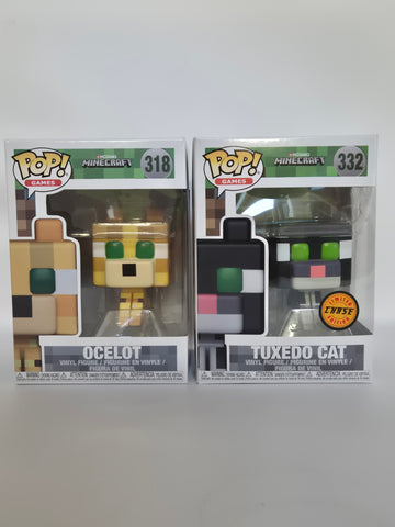 Minecraft - Ocelot & Tuxedo Cat (318 + 332) CHASE BUNDLE