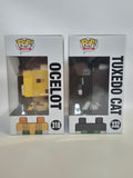 Minecraft - Ocelot + Tuxedo Cat (318 + 332) CHASE BUNDLE