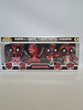 Deadpool - Deadpool in cake/Dinopool/Flamenco Deadpool/Roman Senator Deadpool (4 Pack)