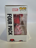Deadpool - Deadpool in cake/Dinopool/Flamenco Deadpool/Roman Senator Deadpool (4 Pack)