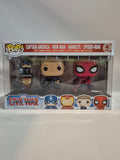 Captain America Civil War - Captain America/Iron Man/Hawkeye/Spider-Man (4 Pack)