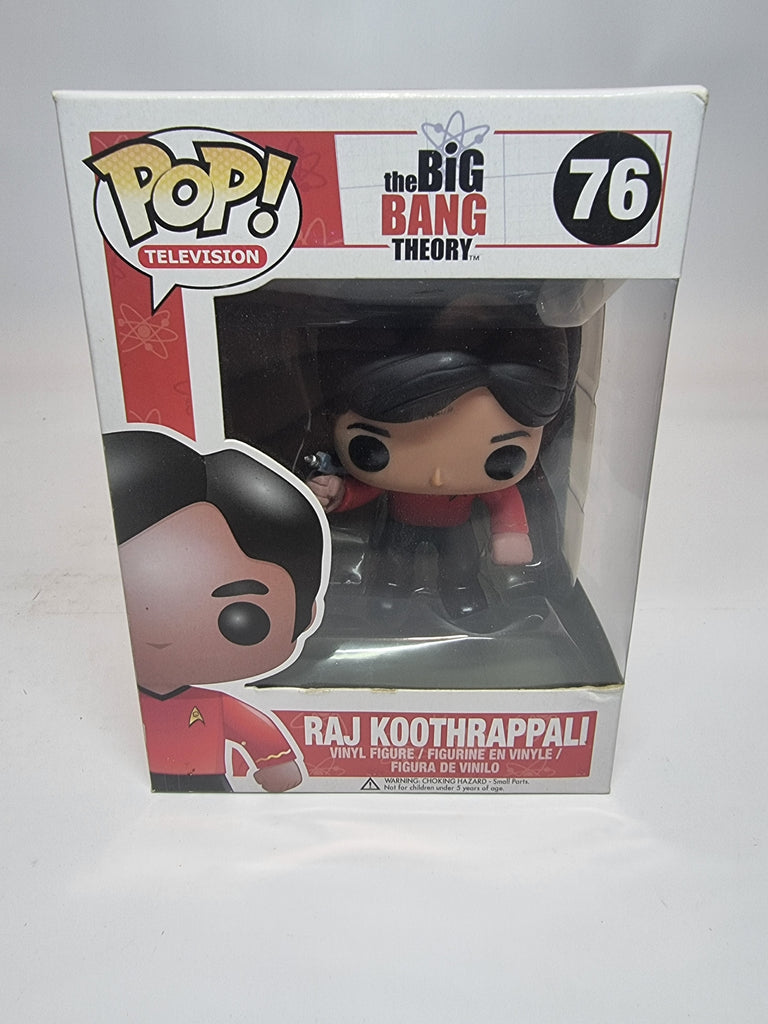 Funko Pop Big Bang Theory Raj Koothrappali 1008 LE Trek 76 SDCC 2013 FREE SHIP Funko Pop Big Bang Theory Raj Koothrappali 1008 LE Trek 76 SDCC 2013 FREE SHIP